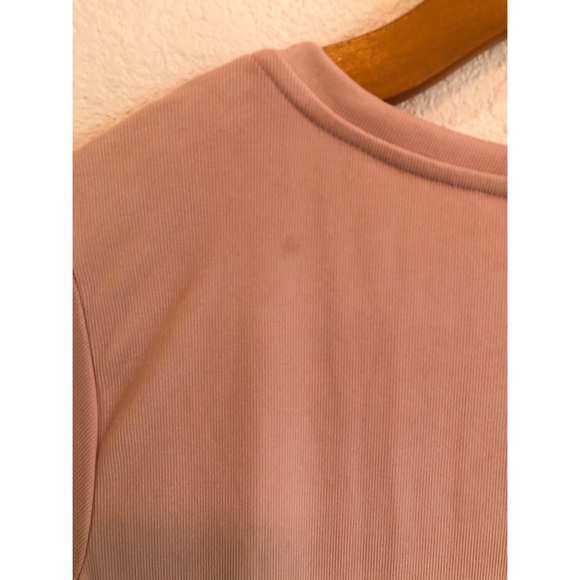 BAR III Short Sleeve Tie Front Top Pink Size XL - Picture 5 of 5